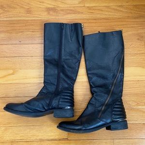 Steve Madden Abbyy leather narrow calf tall riding boots